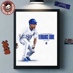 Kansas City Royals Rest In Peace Terrance Gore RIP In Loving Memory 1991 2026 Poster