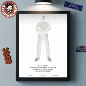 Kanye West Ye Live In Concert In Arnhem Netherlands At Gelredome Stadium On 6 June 2026 Decor Poster Canvas