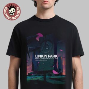 Linkin Park From Zero World Tour Adelaide Australia 2026 Gig Poster At Adelaide Entertainment Centre On March 12 2026 T-Shirt