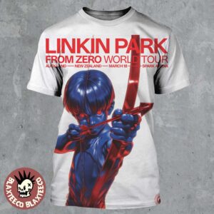 Linkin Park From Zero World Tour Auckland New Zealand 2026 Event Poster At Spark Arena On March 18 2026 All Over Print Shirt