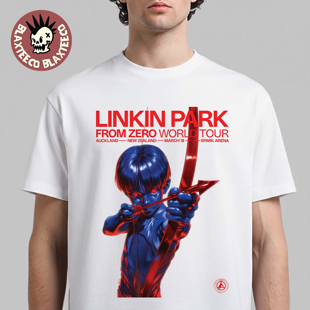 Linkin Park From Zero World Tour Auckland New Zealand 2026 Event Poster At Spark Arena On March 18 2026 T-Shirt Linkin Park From Zero World Tour Auckland New Zealand 2026 Event Poster At Spark Arena On March 18 2026 T-Shirt