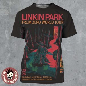 Linkin Park From Zero World Tour Boondall Australia 2026 Night 2 Gig Poster At Brisbane Entertainment Center On March 5 2026 All Over Print Shirt