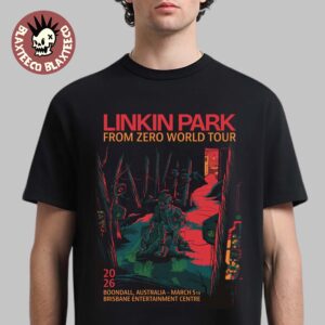 Linkin Park From Zero World Tour Boondall Australia 2026 Night 2 Gig Poster At Brisbane Entertainment Center On March 5 2026 T-Shirt