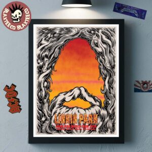 Linkin Park From Zero World Tour Melbourne Australia 2026 Night 2 Gig Poster At Rod Laver Arena On March 10 2026 Poster Canvas