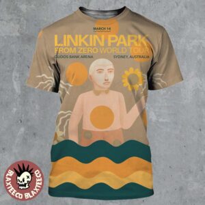 Linkin Park From Zero World Tour Sydney Australia 2026 Night 1 Gig Poster At Qudos Bank Arena On March 14 2026 All Over Print Shirt
