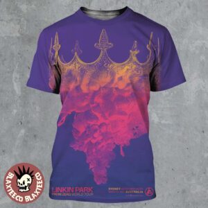 Linkin Park From Zero World Tour Sydney Australia 2026 Night 2 Gig Poster At Qudos Bank Arena On March 15 2026 All Over Print Shirt