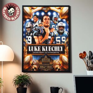 Luke Kuechly Carolina Panthers NFL 2026 Pro Football Hall Of Fame Inductee Home Decor Poster Canvas