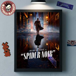 Marvel Spider-Noir Starring Nicolas Cage True Hue Full Color Poster Canvas For Home Decor
