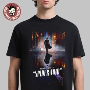 Marvel Spider-Noir Starring Nicolas Cage True Hue Full Color Poster Unisex T-Shirt
