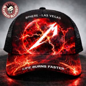 Metallica Life Burns Faster Live At Sphere Las Vegas 2026 On October Trucker Hat Cap
