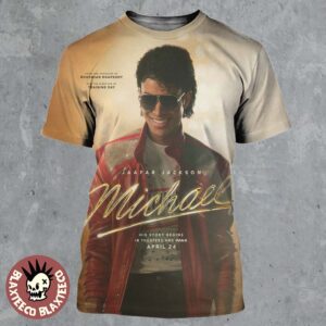 Michael Movie Michael Jackson Biopic His Story Begins Official Poster In Theaters On April 4 2026 All Over Print Shirt
