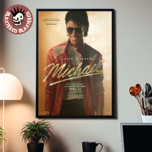 Michael Movie Michael Jackson Biopic His Story Begins Official Poster In Theaters On April 4 2026 Poster Canvas