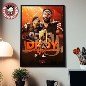 Myles Garrett Cleveland Browns 2025 NFL DPOY Defensive Player Of The Year Poster Canvas