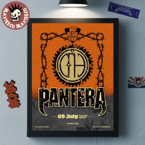 Pantera Athens Greece 2026 Show First Time Playing Plateia Nerou On July 19 2026 10 Years Release Athens Home Decor Poster Canvas
