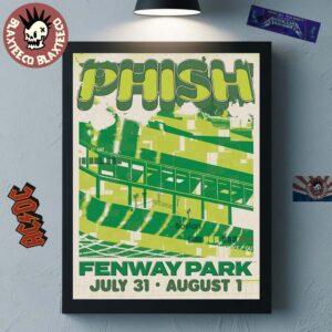Phish Boston Massachusetts 2026 Event At Fenway Park From July 31 To August 1 2026 Home Decor Poster Canvas