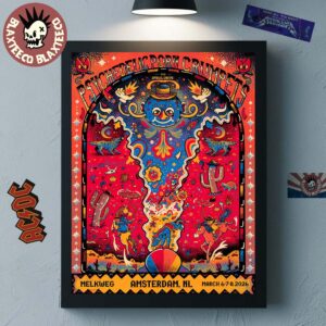 Psychedelic Porn Crumpets Amsterdam Netherlands 2026 Gig Poster At Melkweg On March 6 7 8 2026 Poster Canvas