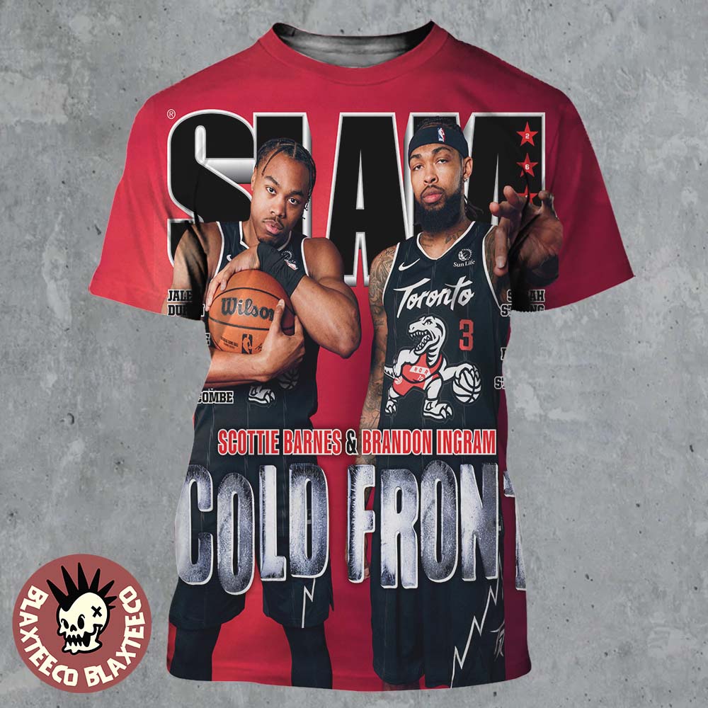 SLAM 260 Scottie Barnes And Brandon Ingram Cold Front Magazine Cover All Over Print Shirt SLAM 260 Scottie Barnes And Brandon Ingram Cold Front Magazine Cover All Over Print Shirt