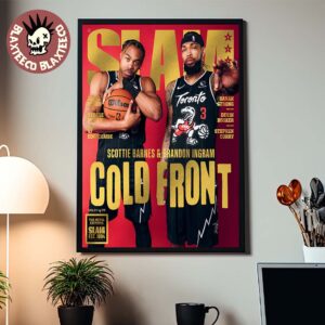 SLAM 260 Scottie Barnes And Brandon Ingram Cold Front Magazine Cover Gold Metal Edition Home Decor Poster Canvas