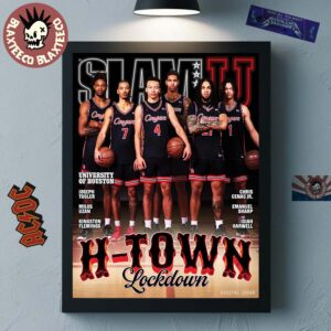 SLAMU 20 Houston Cougars H Town Lockdown Magazine Cover Home Decor Poster Canvas