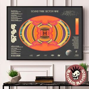 STS9 Human Dream 2026 East Coast Tour America With Dates Official Tour Poster Canvas For Home Decor