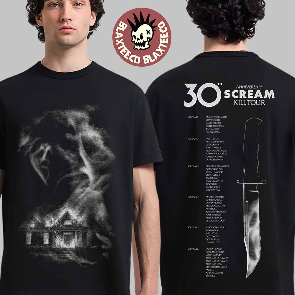 Scream 7 30th Anniversary Kill Tour T-Shirt Scream 7 30th Anniversary Kill Tour T-Shirt