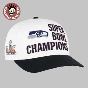 Seattle Seahawks ’47 Super Bowl LX Champions Classic Logo Black And White Cap Hat Snapback