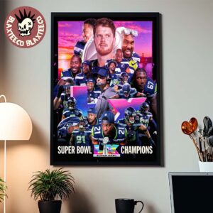 Seattle Seahawks Are Super Bowl LX Champions 2026 Home Decor Poster Canvas
