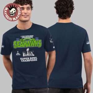 Seattle Seahawks Starter Two-Time Super Bowl Champions Super Bowl LX 2026 Champs Primetime T-Shirt