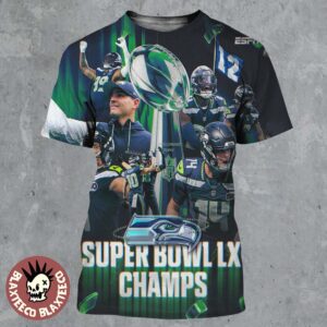 Seattle Seahawks Super Bowl LX Champs For The First Time Since 2013 Season All Over Print Shirt