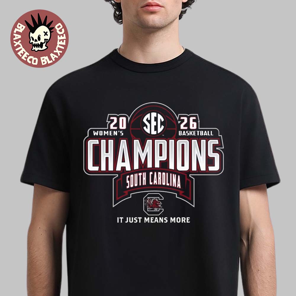 South Carolina Gamecocks Women's Basketball 2026 SEC Regular Season Champions Locker Room T-Shirt South Carolina Gamecocks Women's Basketball 2026 SEC Regular Season Champions Locker Room T-Shirt