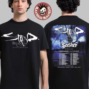 Staind Break The Cycle 25th Anniversary Tour North America City Dates Two Sided T-Shirt