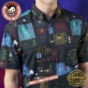 Star Wars RSVLTS Battle of Yavin Button Short Sleeve Hawaiian Shirt