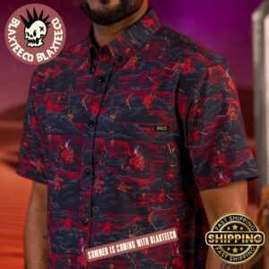 Star Wars RSVLTS Lightsaber Duel The High Ground Button Short Sleeve Hawaiian Shirt