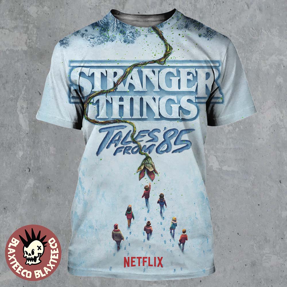 Stranger Things Tales From 85 Official Poster All Over Print Shirt Stranger Things Tales From 85 Official Poster All Over Print Shirt