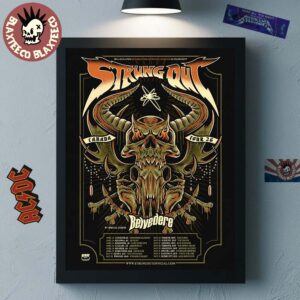 Strung Out Canada Tour 2026 With Belvedere Schedule Dates Home Decor Poster Canvas
