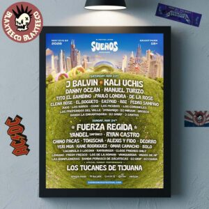 Suenos Chicago El Festival Latino 2026 Full Lineup At Grant Park On May 23 And 24 2026 Home Decor Poster Canvas