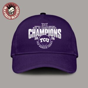 TCU Horned Frogs Women’s Basketball 2026 Big 12 Regular Season Champions Locker Room Purple Classic Cap Hat Snapback