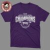 TCU Horned Frogs Women’s Basketball Back To Back Big 12 Conference Champions T-Shirt