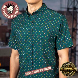 Teenage Mutant Ninja Turtles RSVLTS Underground Icons Button Short Sleeve Summer Hawaiian Shirt