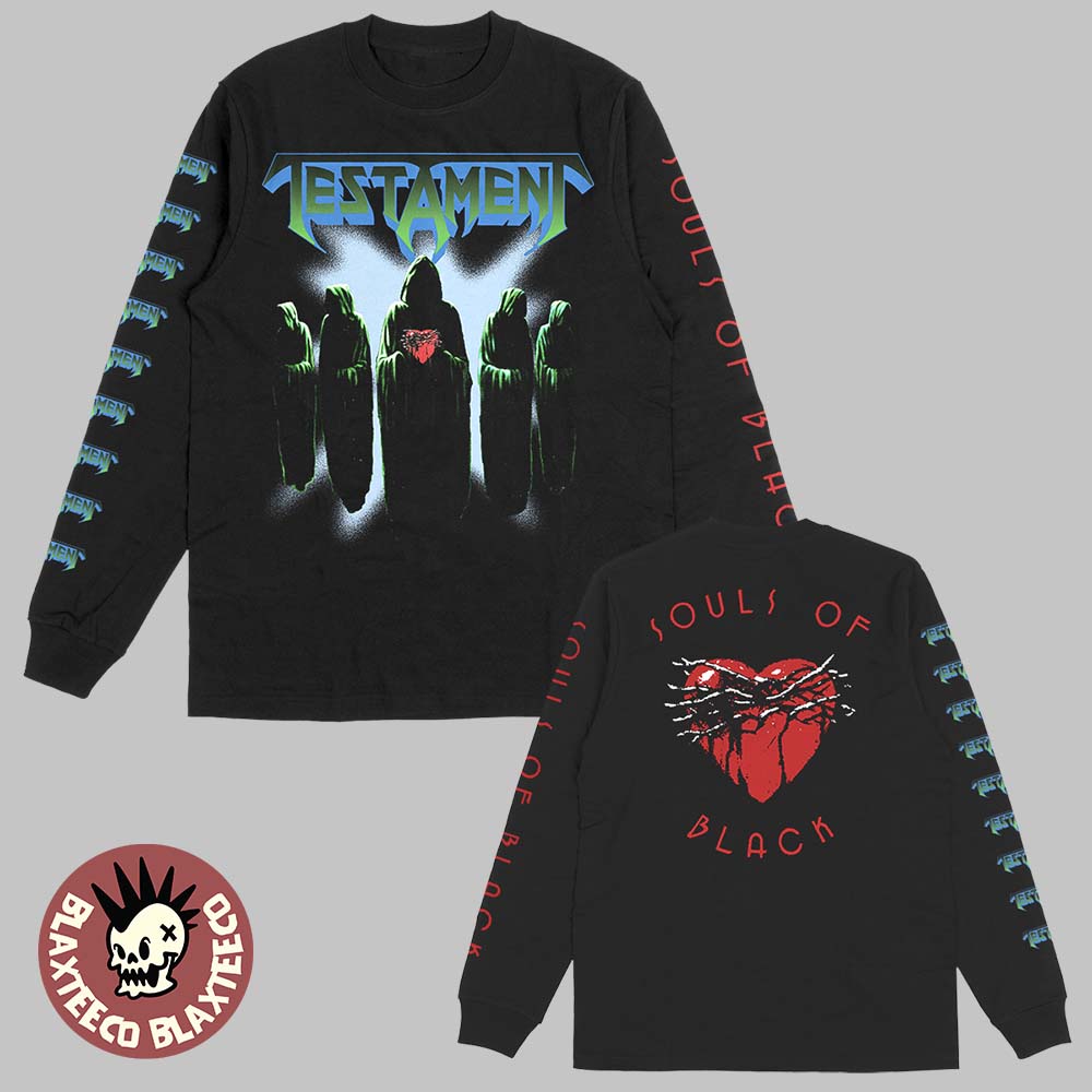 Testament Souls Of Black Collection Album Cover Long Sleeve Tee Testament Souls Of Black Collection Album Cover Long Sleeve Tee