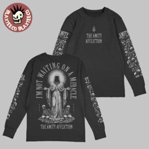 The Amity Affliction House Of Cards Album Merch I’m Not Waiting On A Miracle Long Sleeve T-Shirt