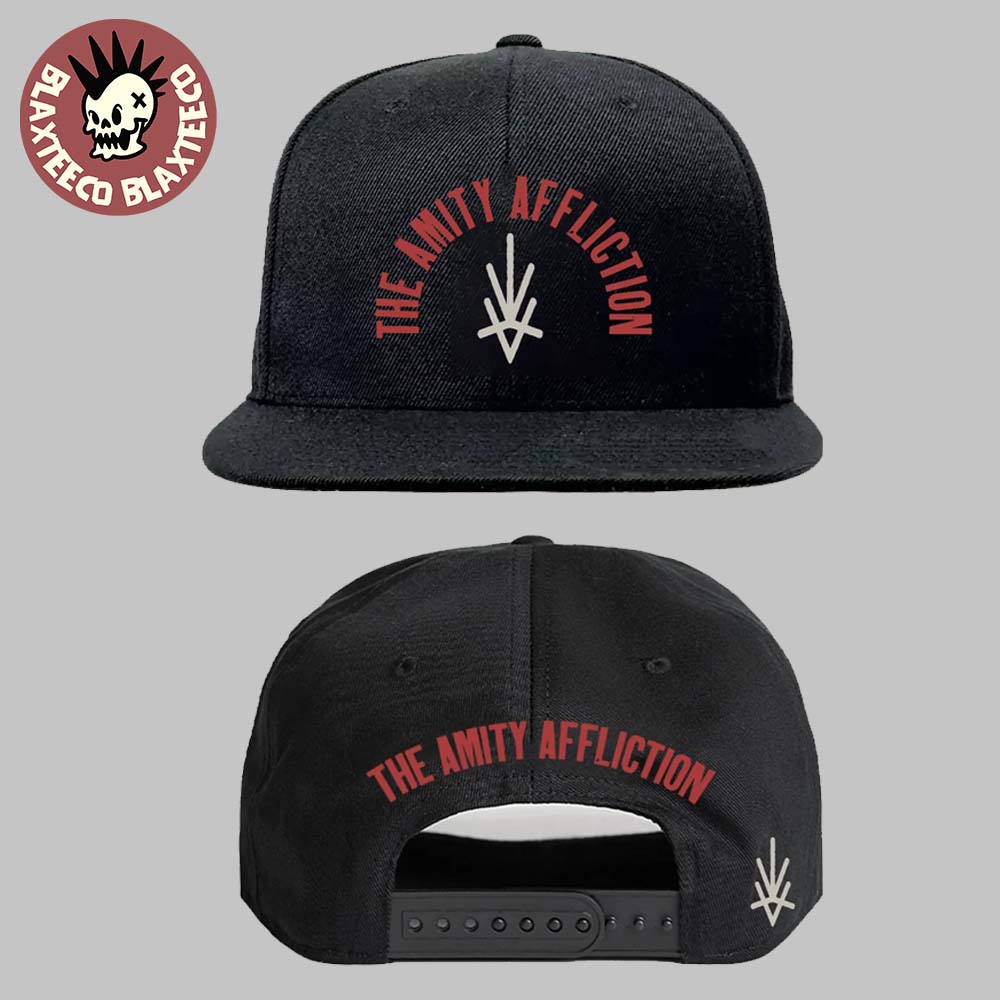 The Amity Affliction House Of Cards Album Merch Logo Snapback Cap Hat The Amity Affliction House Of Cards Album Merch Logo Snapback Cap Hat