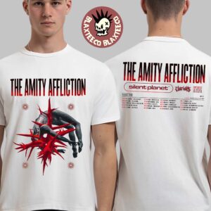 The Amity Affliction House Of Cards Europe 2026 Tour Schedule Dates Two Sided T-Shirt