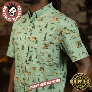 The Lord of the Rings RSVLTS Frodo’s Journey Short Button Hawaiian Shirt