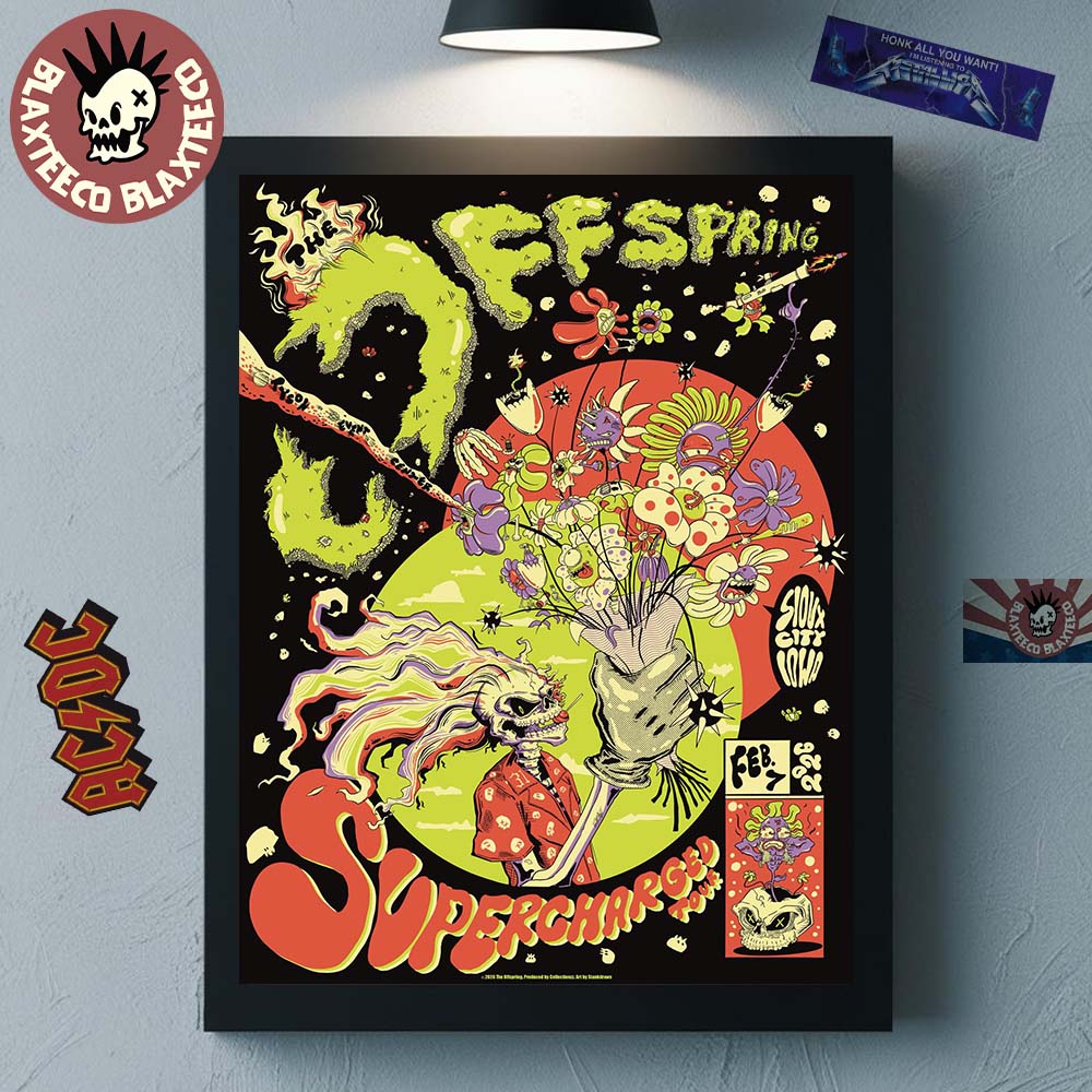 The Offspring Supercharged Tour 2026 Sioux City Iowa Venue Poster At Tyson Events Center On February 7 2026 Home Decor Poster Canvas The Offspring Supercharged Tour 2026 Sioux City Iowa Venue Poster At Tyson Events Center On February 7 2026 Home Decor Poster Canvas