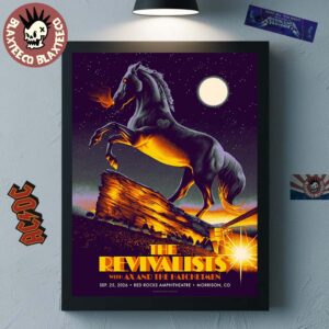 The Revivalists With Ax And The Hatchetmen Morrison Colorado 2026 Gig Poster At Red Rocks Amphitheatre On September 25 2026 Poster Canvas