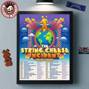 The String Cheese Incident Just Keep Spinning Tour 2026 North America Schedule Dates Home Decor Poster Canvas