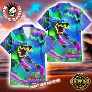 The Super Mario Galaxy Movie Bowser JR Character Poster In Theaters On April 1 2026 Summer Hawaiian Shirt