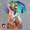 The Super Mario Galaxy Movie Princess Peach And Toad Characters Poster In Theaters On April 1 2026 All Over Print Shirt