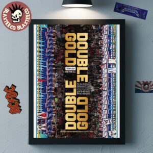 USA Men’s And Women’s Olympic Hockey Team Double Gold Olympic Winter Milano Cortina 2026 Golden Medal For The First Time In History Poster Canvas